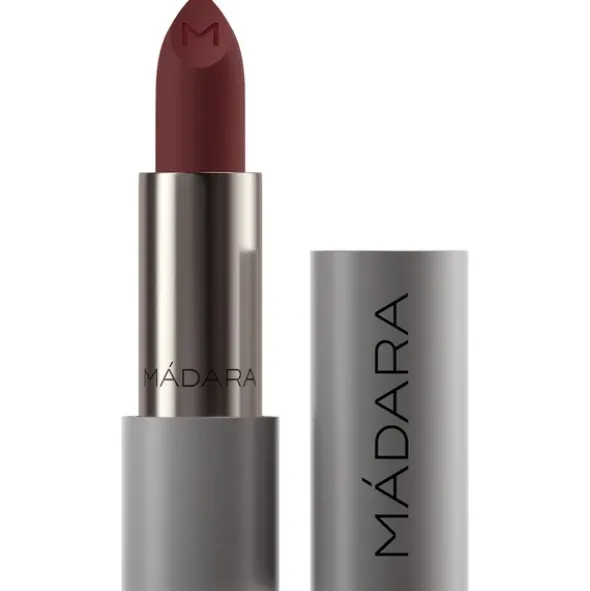 Madara Velvet Matte Cream Lipstick, matowa pomadka o satynowym wykończeniu, Dark Nude, 3,8 g