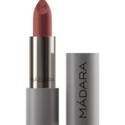 Madara Velvet Matte Cream Lipstick, matowa pomadka o satynowym wykończeniu, Warm Nude, 3,8 g