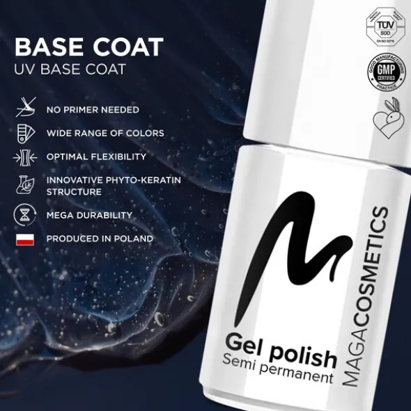 Maga Cosmetics Gel Polish Baza hybrydowa Hard 01, 6 ml