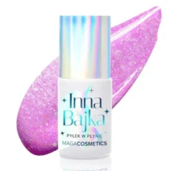 Maga Cosmetics Inna Bajka, lakier hybrydowy z pyłkiem, 850 Blinky Pinky, 6 ml