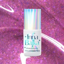 Maga Cosmetics Inna Bajka, lakier hybrydowy z pyłkiem, 850 Blinky Pinky, 6 ml