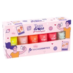 Maga Cosmetics, Teen Drops InstaQueen V.01, zestaw lakierów do paznokci, 6 x 6 ml