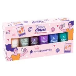 Maga Cosmetics, Teen Drops InstaQueen V.03, zestaw lakierów do paznokci, 6 x 6 ml