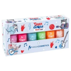 Maga Cosmetics, Teen Drops Rockstar V.03, zestaw lakierów do paznokci, 6 x 6 ml