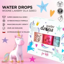 Maga Cosmetics, zestaw lakierów wodnych dla dzieci, W zimowej Krainie Czarów, 3 x 6 ml