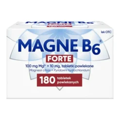 Magne B6 Forte, 100 mg + 10 mg, tabletki powlekane, 180 szt.