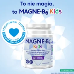 Magne-B6 Kids, tabletki do żucia, smak arbuzowy, 30 szt.