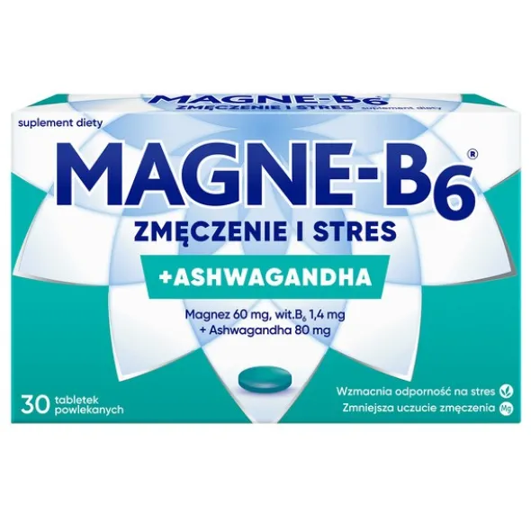 Magne-B6 Zmęczenie i stres, tabletki powlekane, 30 szt.