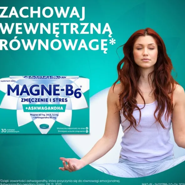 Magne-B6 Zmęczenie i stres, tabletki powlekane, 30 szt.