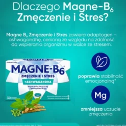 Magne-B6 Zmęczenie i stres, tabletki powlekane, 30 szt.