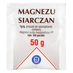 Magnezu siarczan (Magnesium sulfas), proszek do sporządzania roztworu, 50 g (Hasco)