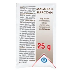 Magnezu siarczan (Magnesium sulfas), proszek do sporządzania roztworu, 25 g (Hasco)