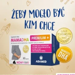MamaDHA Premium+, kapsułki, 60 szt.