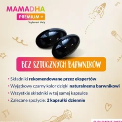 MamaDHA Premium+, kapsułki, 60 szt.