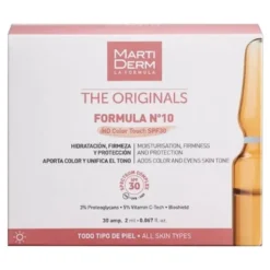 Martiderm The Originals Formula Nº10 HD Color Touch SPF30, serum nawilżająco-ujędrniające, ampułki, 30 x 2 ml