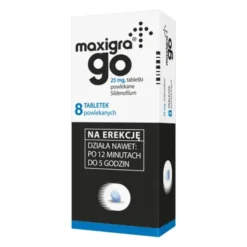Maxigra Go,25 mg, tabletki powlekane, 8 szt.