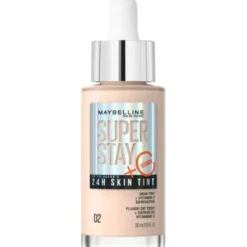 Maybelline, Super Stay 24h Skin Tint, podkład rozświetlający z witaminą C, 02, 30 ml