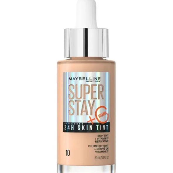 Maybelline, Super Stay 24h Skin Tint, podkład rozświetlający z witaminą C, 10, 30 ml