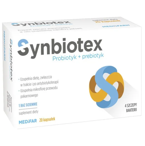Medifar Synbiotex, kapsułki, 20 szt.
