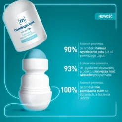 Medispirant, antyperspirant hamujący wzrost włosków 72 h, roll-on, 40 ml