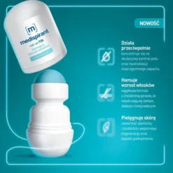 Medispirant, antyperspirant hamujący wzrost włosków 72 h, roll-on, 40 ml
