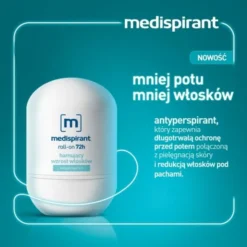 Medispirant, antyperspirant hamujący wzrost włosków 72 h, roll-on, 40 ml