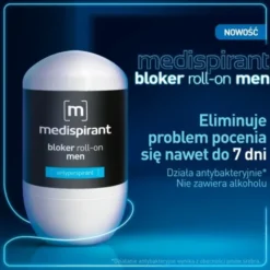 Medispirant, antyperspirant, bloker Men, roll-on, 40 ml