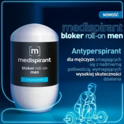 Medispirant, antyperspirant, bloker Men, roll-on, 40 ml