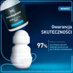 Medispirant, antyperspirant, bloker Men, roll-on, 40 ml