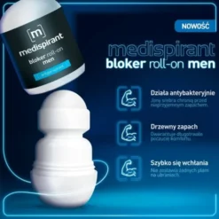 Medispirant, antyperspirant, bloker Men, roll-on, 40 ml