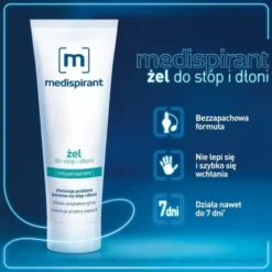 Medispirant, żel do stóp i dłoni antyperspirant, 50 ml
