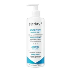 Medity+ Atopowe Zapalenie Skóry, emulsja emolientowa do mycia ciała, 190 ml