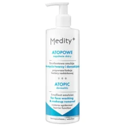 Medity+ Atopowe Zapalenie Skóry, emulsja emolientowa do mycia twarzy i demakijażu, 200 ml