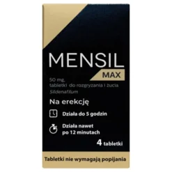 Mensil Max, 50 mg, tabletki do rozgryzania i żucia, 4 szt.