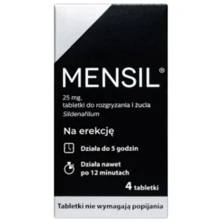 Mensil, 25 mg, tabletki do rozgryzania, żucia, 4 szt.