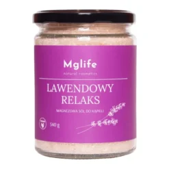 Mglife Natural Cosmetics Lawendowy relaks, magnezowa sól do kąpieli, 540 g