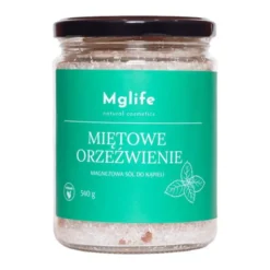 Mglife Natural Cosmetics Miętowe orzeźwienie, magnezowa sól do kąpieli, 540 g