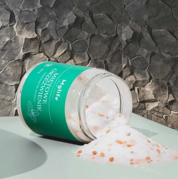 Mglife Natural Cosmetics Miętowe orzeźwienie, magnezowa sól do kąpieli, 540 g