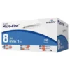 Micro-Fine, strzykawki insulinowe, jednorazowe, 1ml ​​​​​​​U-40 30G x 8 mm x 100 szt.
