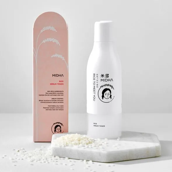 Midha Rice Sebum Toner, tonik do twarzy z ryżem, 200 ml