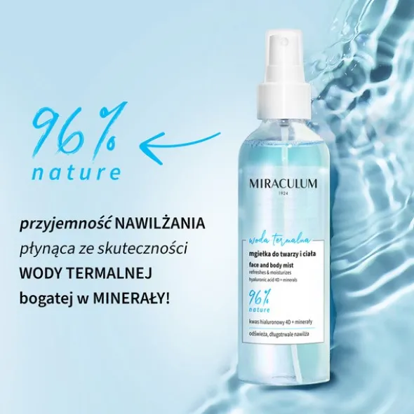 Miraculum Woda Termalna, mgiełka do twarzy i ciała, 100 ml