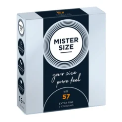 Mister Size, prezerwatywy, 57 mm, 3 szt.