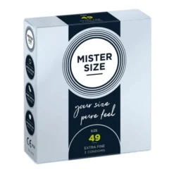 Mister Size, prezerwatywy, 49 mm, 3 szt.