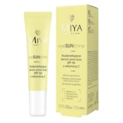 Miya Cosmetics eyeSUNshine, rozświetlające serum pod oczy z witaminą C, SPF 50, 15 ml