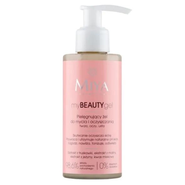 Miya Cosmetics myBEAUTYgel, pielęgnujący żel do mycia i oczyszczania, 140 ml