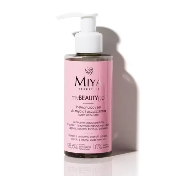 Miya Cosmetics myBEAUTYgel, pielęgnujący żel do mycia i oczyszczania, 140 ml
