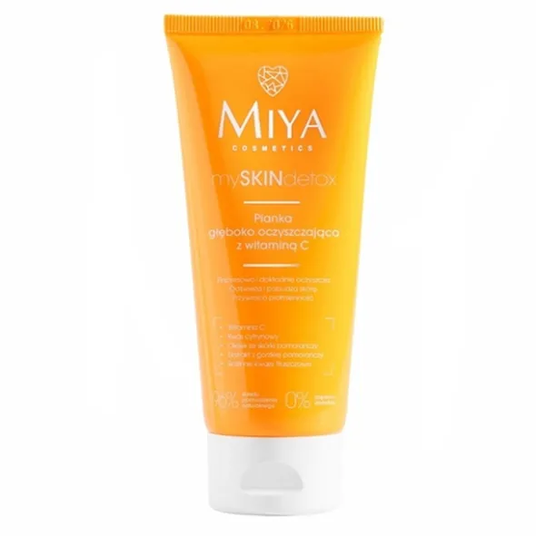 Miya Cosmetics mySKINdetox, pianka głęboko oczyszczająca z witaminą C, 100 ml