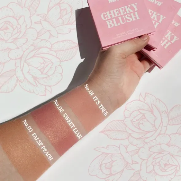 MIYO Cheeky Blush, róż do policzków, 02 Sweet Liar, 9,5 g
