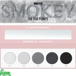 MIYO Five Points Palette, paleta cieni do powiek, 02 Smokey, 6,5 g