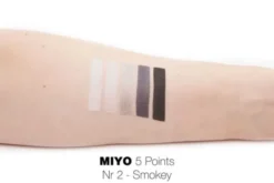 MIYO Five Points Palette, paleta cieni do powiek, 02 Smokey, 6,5 g